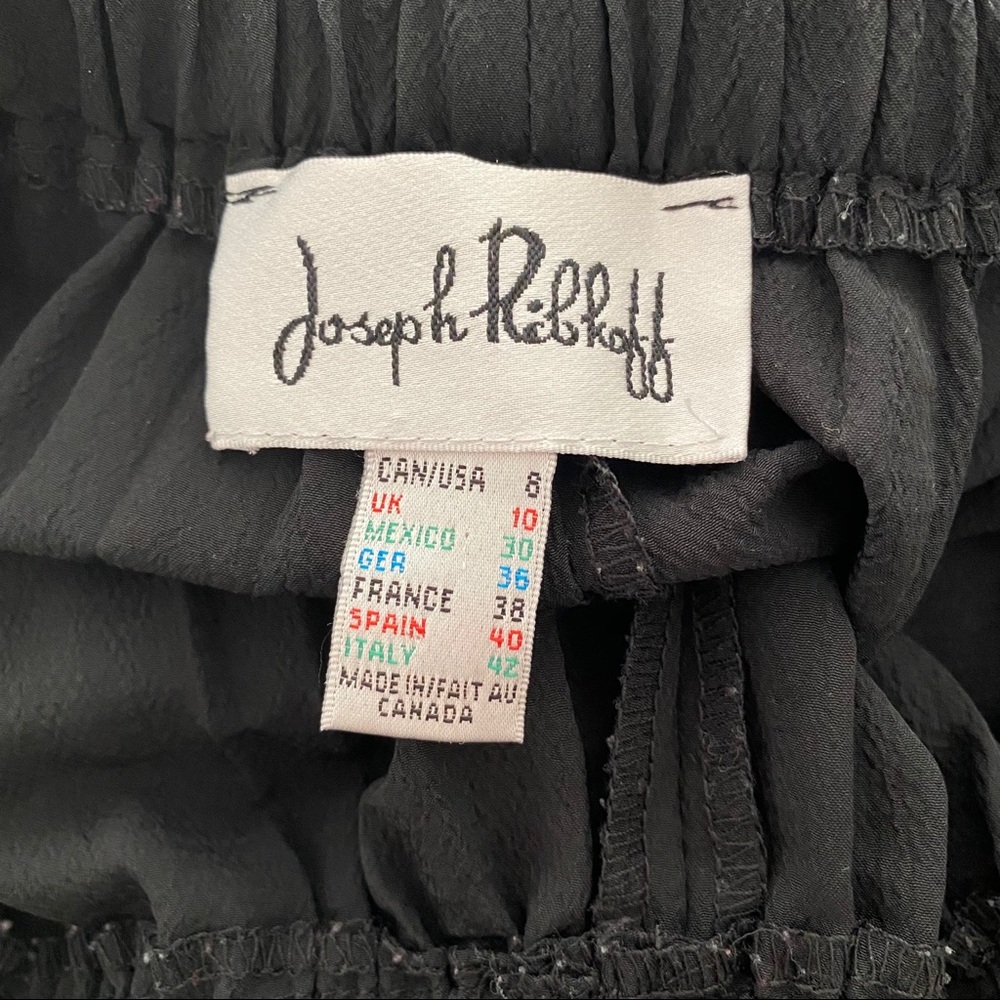 Joseph Ribkoff Pleated Wide Leg Black Palazzo Pant - Picture 6 of 8